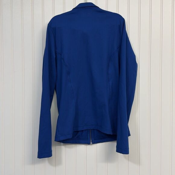 Gilly Hicks Recharge Royal Blue Coach Full Zip Athleisure Jacket Size L - Picture 5 of 5